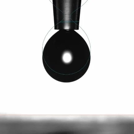 Contact angle Animation
