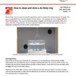 How to clean and store a du Noüy ring